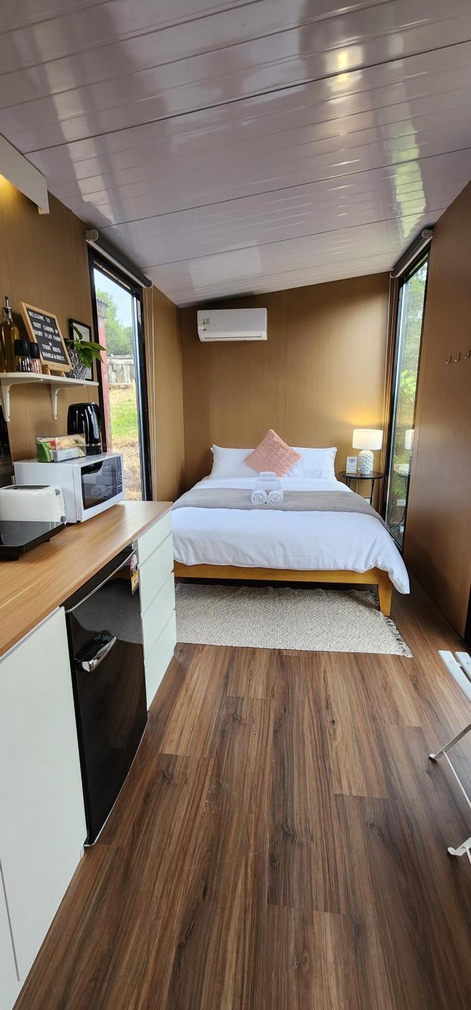 Cozy Cabin2 With Outdoor Bath At Dairy Flat Farm Waitoki Buitenkant foto